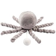 Nattou Prvá hrajúca hračka pre bábätká chobotnička PIU PIU Lapide grey 0 mes.+ - Plyšová hračka