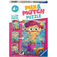 Ravensburger puzzle 055975 Mix & Match Puzzle Morské víly 3× 24 dielikov - Puzzle