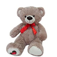 Medveď so srdiečkom, sivý - 40 cm - Plyšová hračka