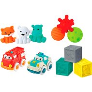 Súprava senzorických hračiek s autíčkami a zvieratkami - Hračka pre najmenších