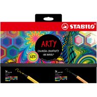 STABILO ARTY - 68 ks - jemné linery a prémiové vláknové fixy - Sada písacích potrieb