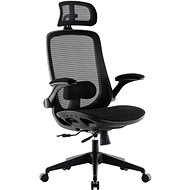 HAWAJ Chief Premium s opierkou hlavy, čierna - Kancelárska stolička