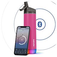 HidrateSpark Steel – smart fľaša so slamkou, 620 ml, ružová - Inteligentná fľaša