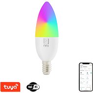 Immax NEO LITE Smart, žiarovka LED E14 6W RGB+CCT farebná a biela, stmievateľná, WiFi - LED žiarovka