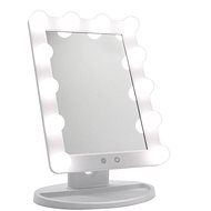 iMirror Hollywood kozmetické Make-Up zrkadlo s LED žiarovkami, biele - Kozmetické zrkadlo