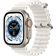 Smart hodinky Apple Watch Ultra 49 mm titánové puzdro s bielym oceánskym remienkom