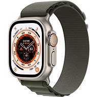 Smart hodinky Apple Watch Ultra 49 mm titánové puzdro so zeleným alpským ťahom – Medium