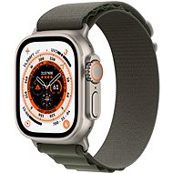 Apple Watch Ultra 49 mm titánové puzdro so zeleným alpským ťahom – Large - Smart hodinky
