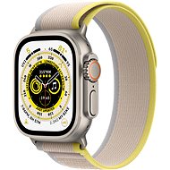 Smart hodinky Apple Watch Ultra 49 mm titánové puzdro so žlto-béžovým trailovým ťahom – M/L