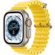Smart hodinky Apple Watch Ultra 49 mm titánové puzdro so žltým oceánskym remienkom