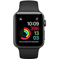Apple Watch Series 2 38 mm Vesmírnešedý hliník s čiernym športovým remienkom
