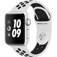 Apple Watch Series 3 Nike+ 38 mm GPS Strieborný hliník s platinovým/sivým športovým remienkom Nike