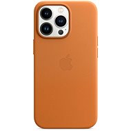 Kryt na mobil Apple iPhone 13 Pro Max Kožený kryt s MagSafe zlatohnedý