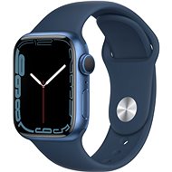 Smart hodinky Apple Watch Series 7 41 mm Modrý hliník s hlbokomorsky modrým športovým remienkom