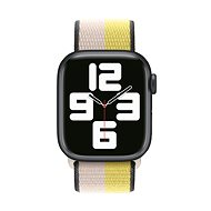 Remienok na hodinky Apple Watch 45 mm ovseno mliečny/citrusovo žltý prevliekací športový remienok