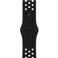 Remienok na hodinky Apple Watch 45 mm čierno-čierny športový remienok Nike