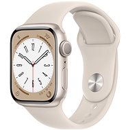 Smart hodinky Apple Watch Series 8 41 mm Hviezdne biely hliník s hviezdne bielym športovým remienkom