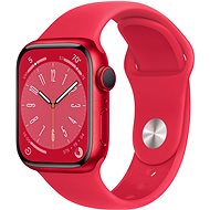 Smart hodinky Apple Watch Series 8 41 mm Červený hliník s červeným športovým remienkom