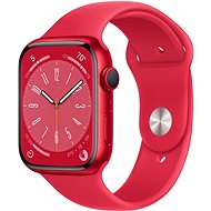 Smart hodinky Apple Watch Series 8 45 mm Červený hliník s červeným športovým remienkom