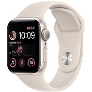 Smart hodinky Apple Watch SE (2022) 40 mm Hviezdne biely hliník s hviezdne bielym športovým remienkom