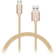 Dátový kábel CONNECT IT Wirez Premium Metallic micro USB 1m gold