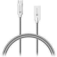 CONNECT IT Wirez Steel Knight USB-C 1m, metallic silver