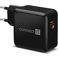 CONNECT IT InWallz QUALCOMM QUICK CHARGE 3.0 čierna
