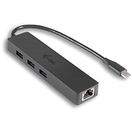 I-TEC USB-C Slim 3-portový HUB s GLAN - Replikátor portov