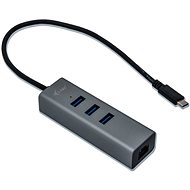 I-TEC USB-C Metal 3-portový HUB s GLAN - USB hub