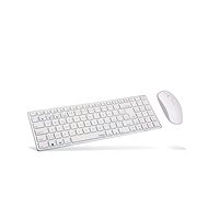 Rapoo 9300M Sada CZ/SK, biela - Set klávesnice a myši