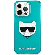 Karl Lagerfeld TPU Choupette Head Kryt na Apple iPhone 13 Pro Fluo Blue - Kryt na mobil