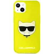 Karl Lagerfeld TPU Choupette Head Kryt na Apple iPhone 13 mini Fluo Yellow - Kryt na mobil