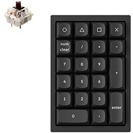 Keychron QMK Q0 Hot-Swappable Number Pad RGB Gateron G Pro Brown Switch Mechanical – Black Version - Numerická klávesnica