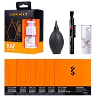 K&F Concept 4v1 Cleaning Kit (1× čistiace pero + 1× balónik + 6× utierka + 1× čistiaci roztok) - Set