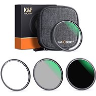 K&F Concept sada magnetických filtrov 3 ks (MCUV, CPL, ND1000) – 52 mm - Set