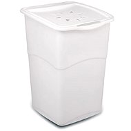 KIS Kôš na špinavú bielizeň Koral Basket - biely 46,5 l