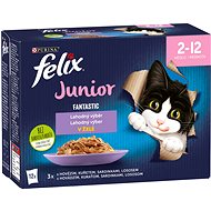FELIX Fantastic Junior s kuraťom želé Multipack 12× 85 g - Kapsička pre mačky