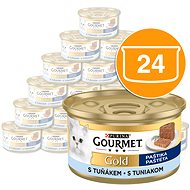 Gourmet gold paštéta s tuniakom 24×  85 g - Paštéta pre mačky