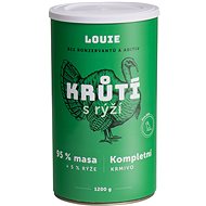 LOUIE Kompletné krmivo - morčacie (95 %) s ryžou (5 %) 1200 g - Konzerva pre psov