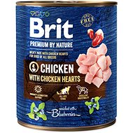 Brit Premium by Nature Chicken with Hearts 800 g - Konzerva pre psov