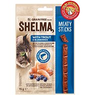 Shelma snack mäsové tyčinky bez obilnín, pstruh 15 g - Maškrty pre mačky