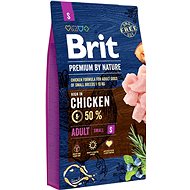 Granuly pre psov Brit Premium by Nature Adult S 8 kg