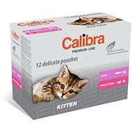 Kapsička pre mačky Calibra Cat  kapsička Premium Kitten multipack 12× 100 g