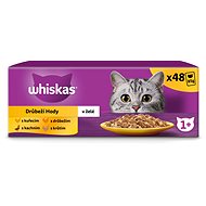 Whiskas, hydinový výber v želé pre dospelé mačky, 48 × 100 g - Kapsička pre mačky