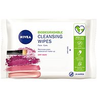 NIVEA Gentle Cleansing Wipes Dry and Sensitive Skin 25 ks - Odličovacie obrúsky