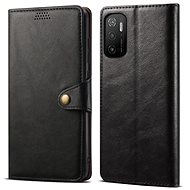Puzdro na mobil Lenuo Leather pre Xiaomi Poco M3 Pro 5G/Redmi Note 10 5G, čierne - Pouzdro na mobil