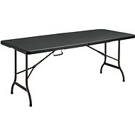 LA PROROMANCE - Stôl záhradný kempingový R180, čierny 180 cm - Kempingový stôl