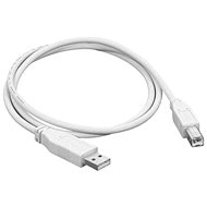 Dátový kábel OEM USB 2.0 prepojovací 1,8m AB - biely (sivý)