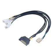 AKASA FLEXA SATA na 3x ventilátor PWM - Redukcia