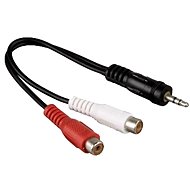Hama jack vidlica 3.5mm stereo - 2 cinch zásuvka 10cm - Redukcia